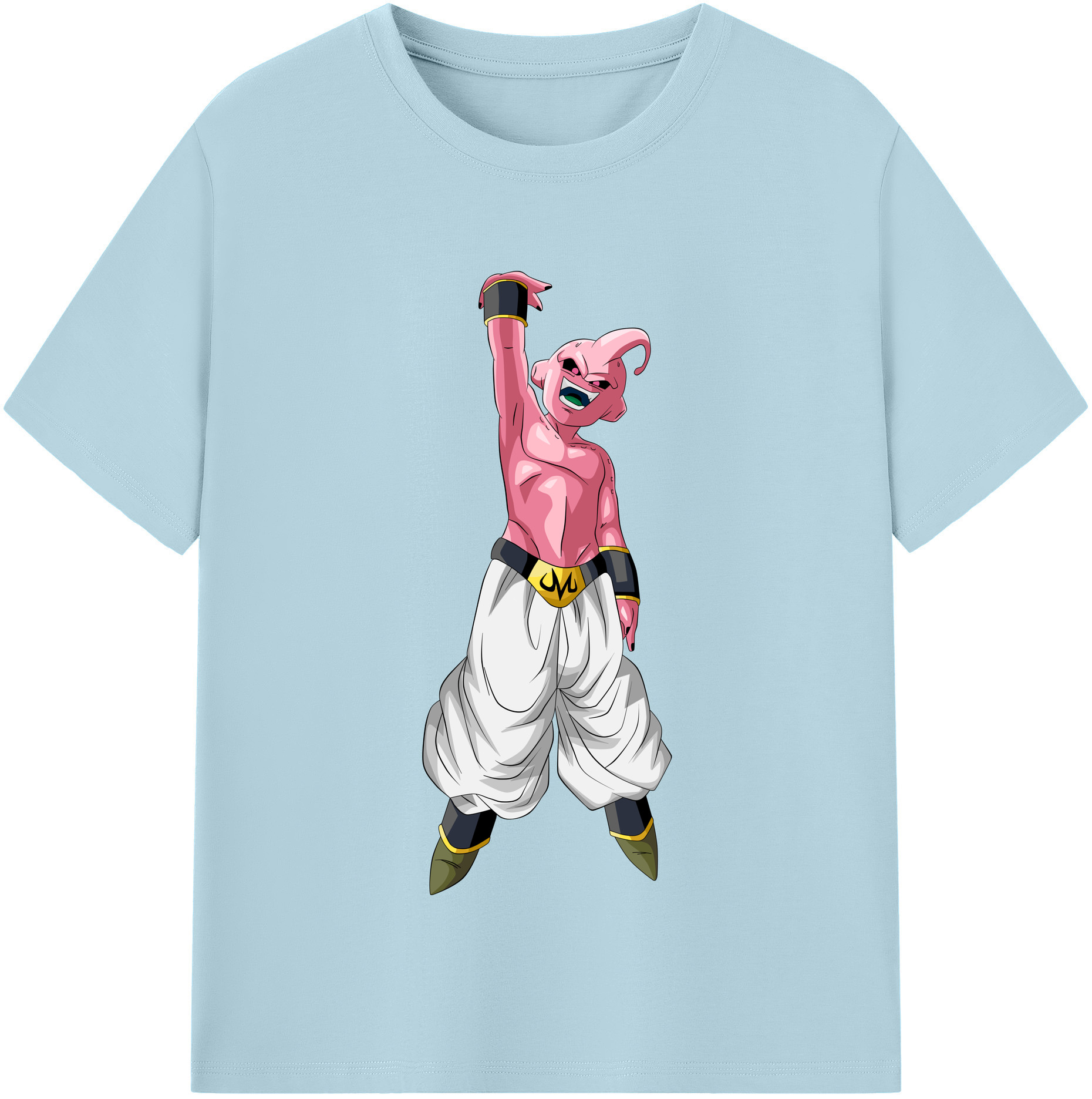 （画像用） ドラゴンボール 魔人ブウ DRAGON BALL Majin Buu 綿100％半袖Tシャツ（フロントプリント）